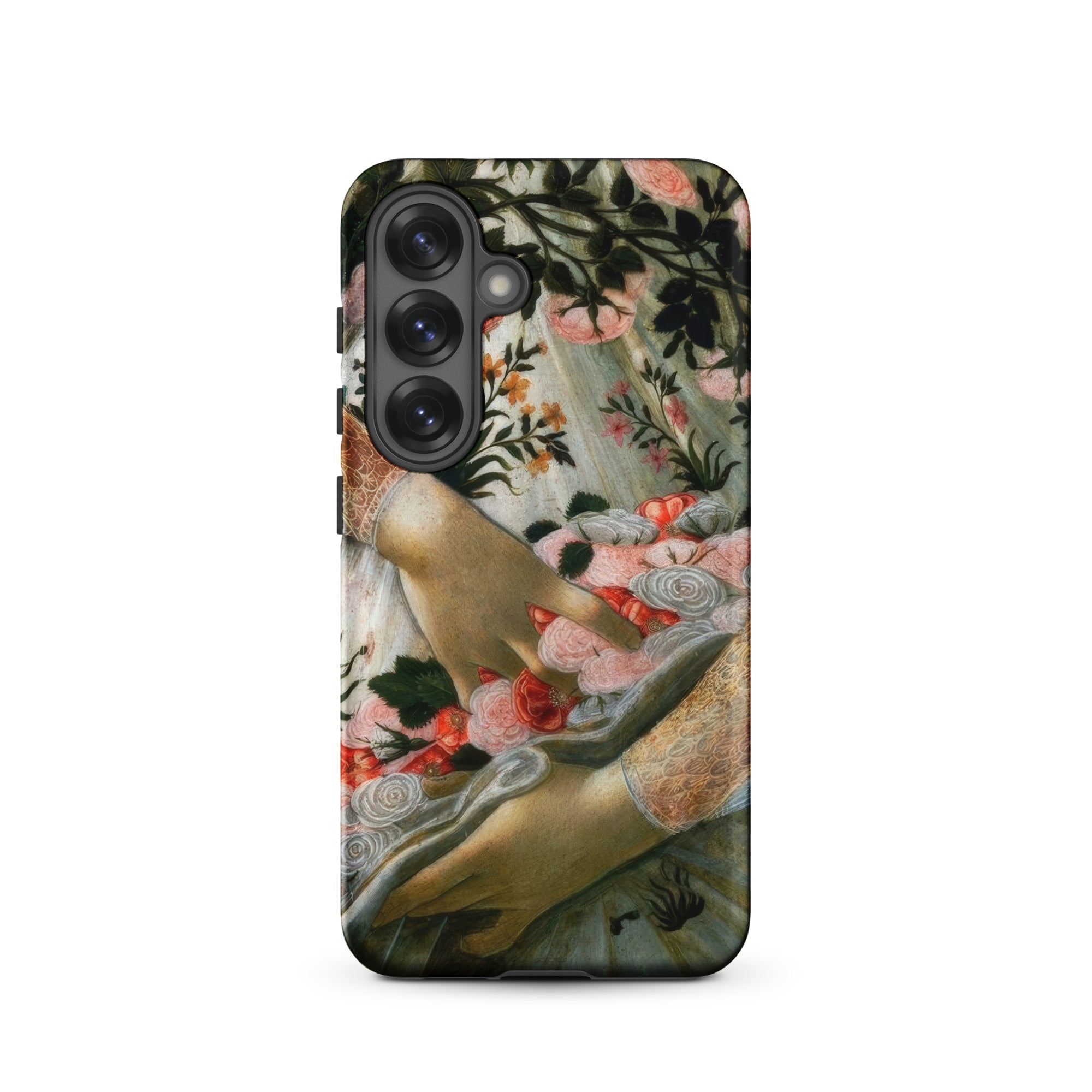 La Primavera Sandro Botticelli Samsung Case, Galaxy S25 / Matte, Phone Case Classical Painting Hands Flowers