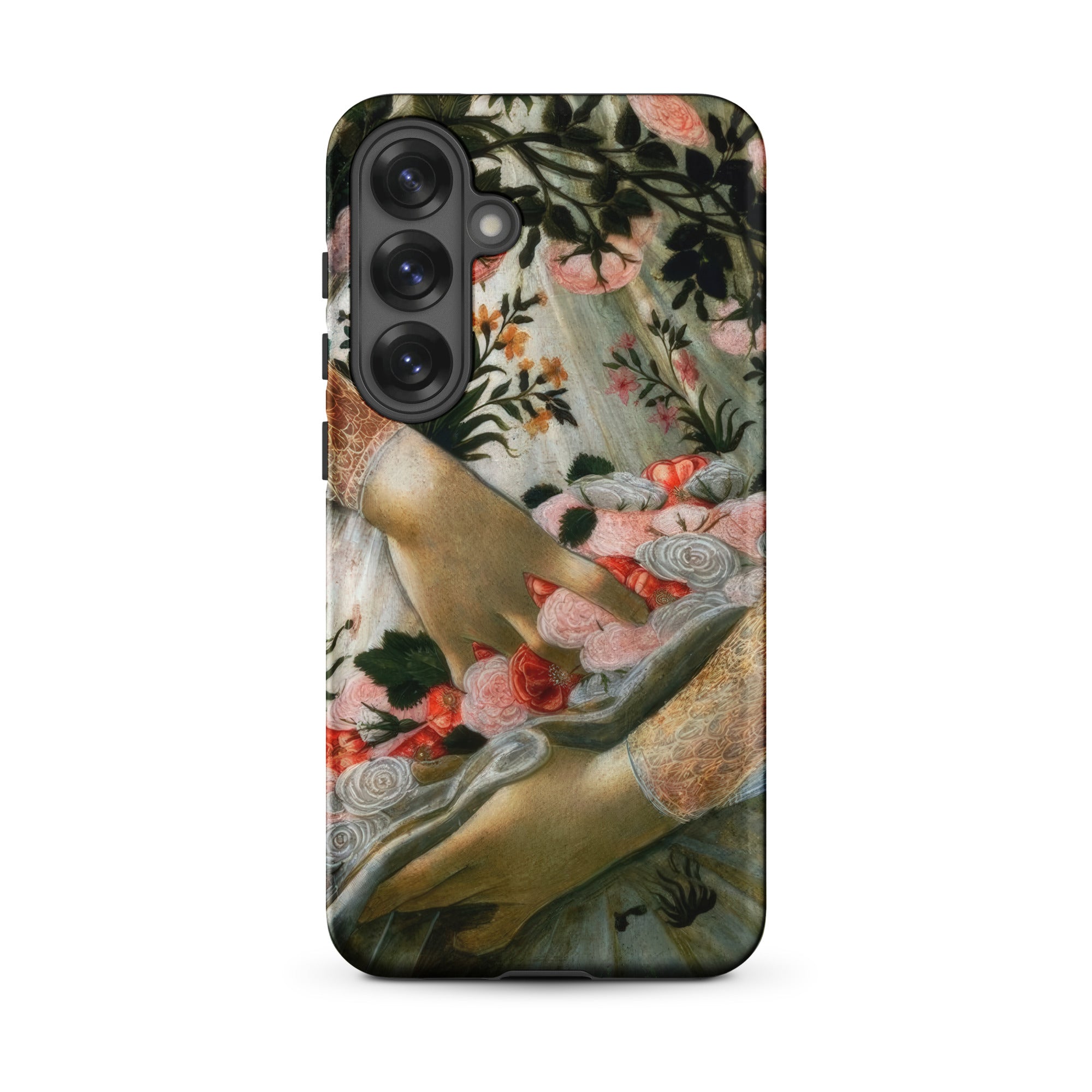 La Primavera Sandro Botticelli Samsung Case, Galaxy S25 Plus / Matte, Smartphone Case Classical Painting Hands Flowers