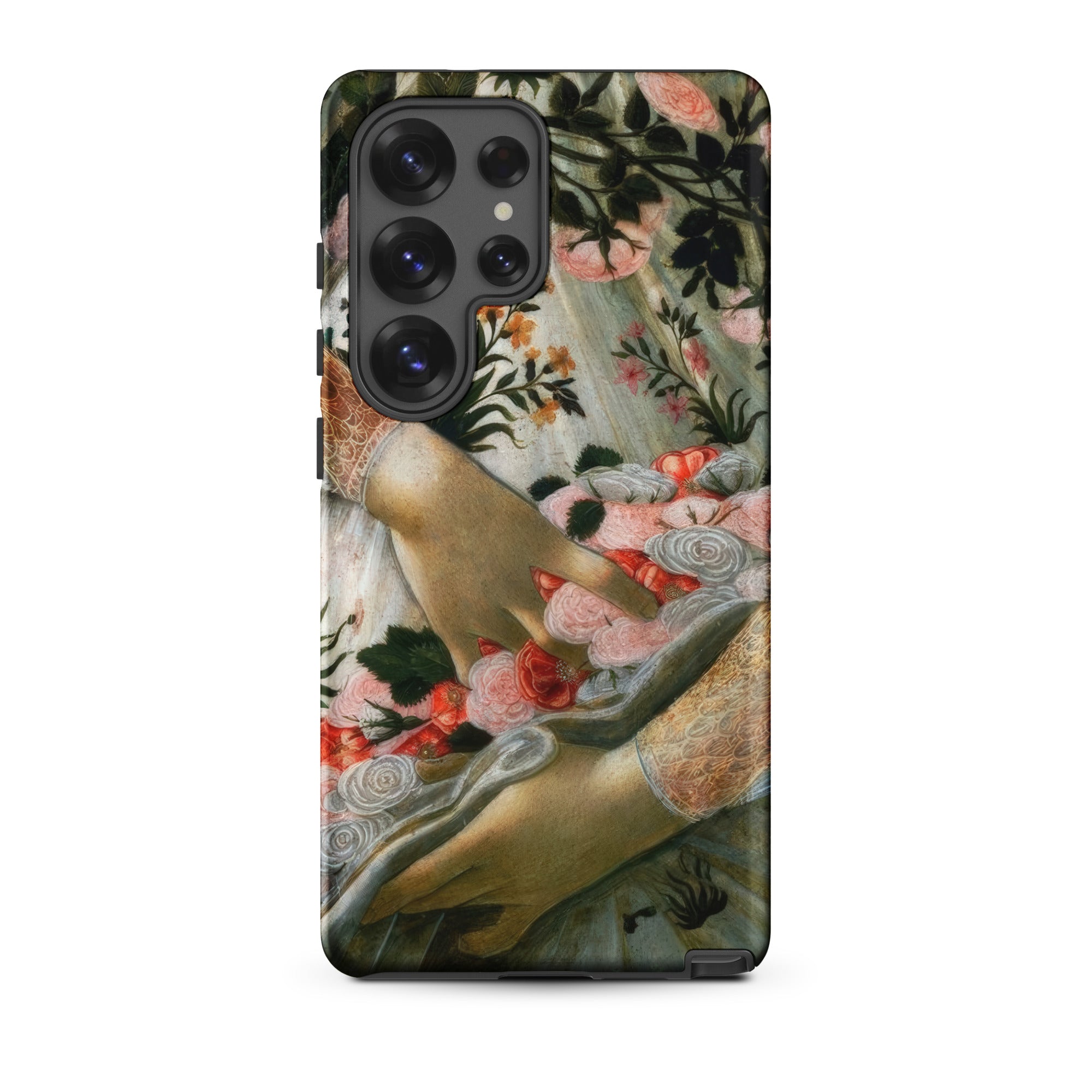 La Primavera Sandro Botticelli Samsung Case, Galaxy S25 Ultra / Matte, Smartphone Case Classical Painting Hands Flowers