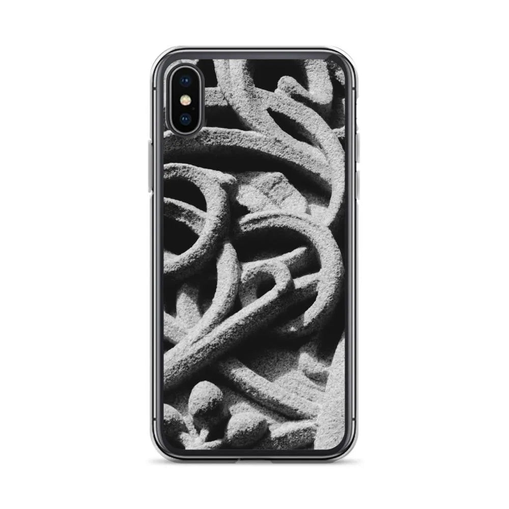 Labyrinth - Designer Travels Art Iphone Case - Black And White - Iphone X/xs - Mobile Phone Cases - Aesthetic Art