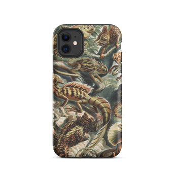 Lacertilia - Ernst Haeckel Lizard Taxonomy Iphone Case, 11 / Matte, Lizard-patterned Phone Case