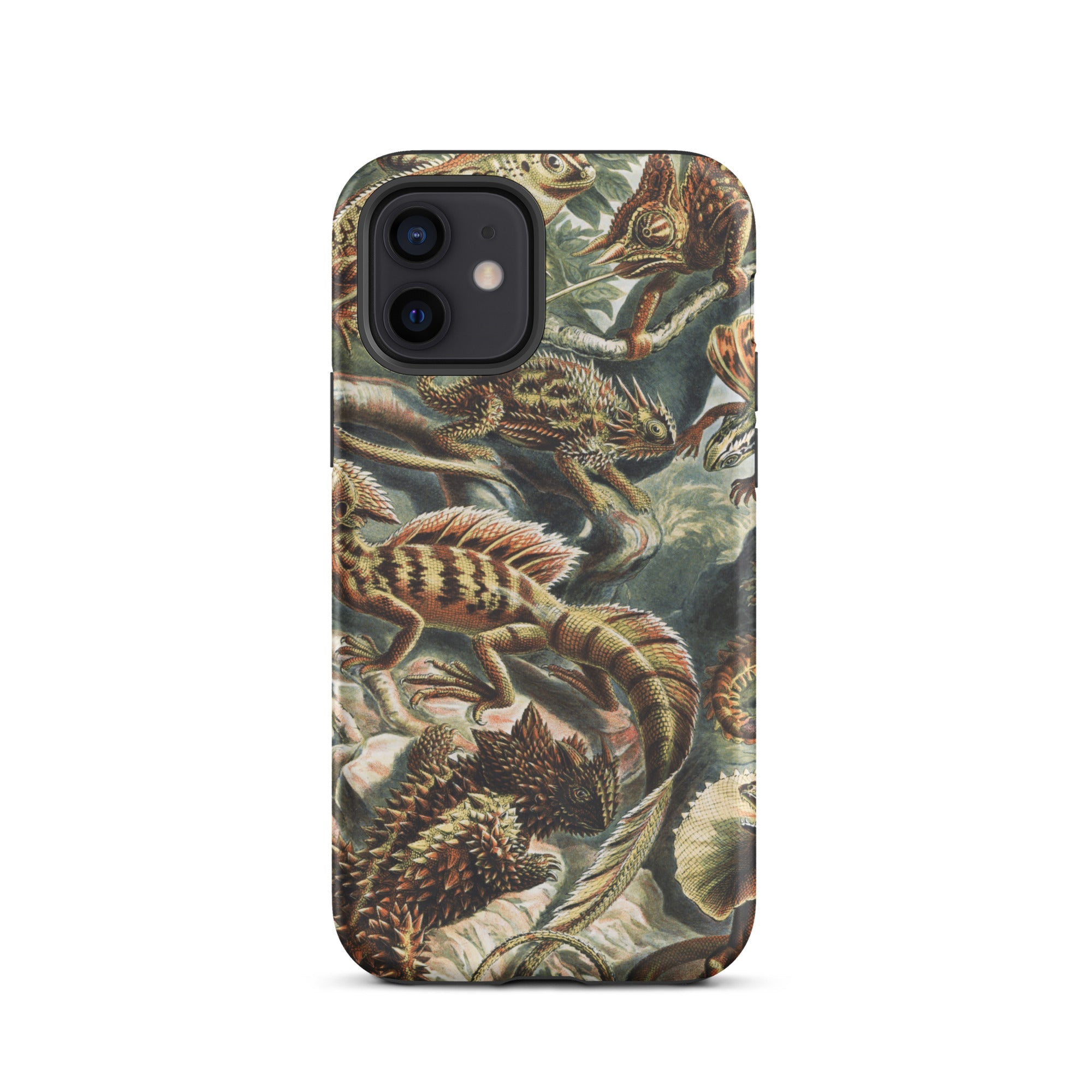 Lacertilia - Ernst Haeckel Lizard Taxonomy Iphone Case, 12 / Matte, Lizard-patterned Phone Case