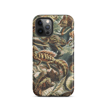 Lacertilia - Ernst Haeckel Lizard Taxonomy Iphone Case, 12 Pro / Matte, Lizard-patterned Phone Case