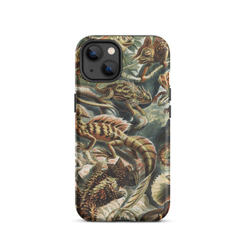 Lacertilia - Ernst Haeckel Lizard Taxonomy Iphone Case, 13 / Matte, Chameleon-patterned Phone Case