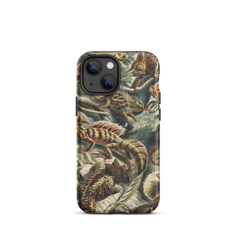 Lacertilia - Ernst Haeckel Lizard Taxonomy Iphone Case, 13 Mini / Matte, Lizard-patterned Phone Case