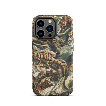Lacertilia - Ernst Haeckel Lizard Taxonomy Iphone Case, 13 Pro / Matte, Lizard-patterned Phone Case
