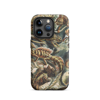 Lacertilia - Ernst Haeckel Lizard Taxonomy Iphone Case, 15 Pro / Matte, Chameleon-patterned Phone Case