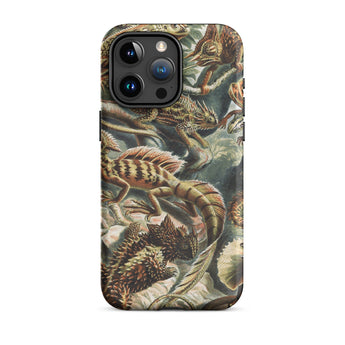 Lacertilia - Ernst Haeckel Lizard Taxonomy Iphone Case, 15 Pro Max / Matte, Lizard-patterned Phone Case