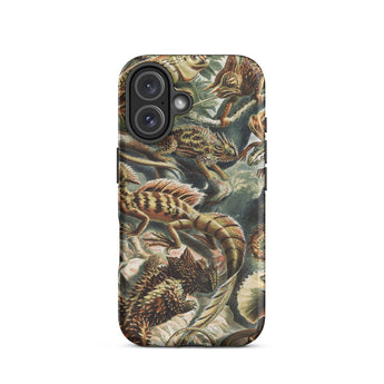 Lacertilia - Ernst Haeckel Lizard Taxonomy Iphone Case, 16 / Matte, Lizard-patterned Phone Case