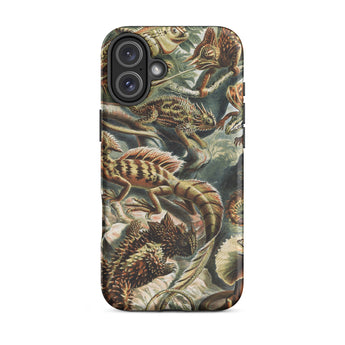 Lacertilia - Ernst Haeckel Lizard Taxonomy Iphone Case, 16 Plus / Matte, Lizard-patterned Phone Case