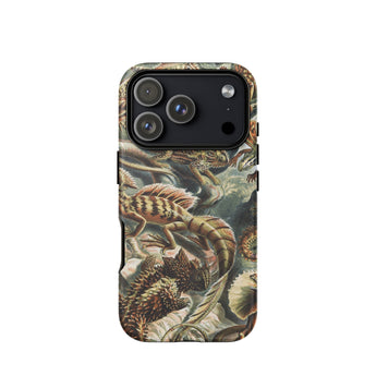 Lacertilia - Ernst Haeckel Lizard Taxonomy Phone Case Iphone 17 Pro / Matte Iphone 12 Pro Max Case Prehistoric Creature Design Ernst