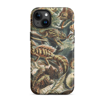 Lacertilia - Ernst Haeckel Lizard Taxonomy Phone Case Iphone 15 Plus / Matte Lizard-patterned Phone Case Ernst Haeckel Lizard, Lizard