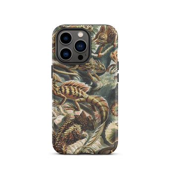 Lacertilia - Ernst Haeckel Lizard Taxonomy Phone Case Iphone 13 Pro / Matte Lizard-patterned Phone Case Ernst Haeckel Lizard, Lizard