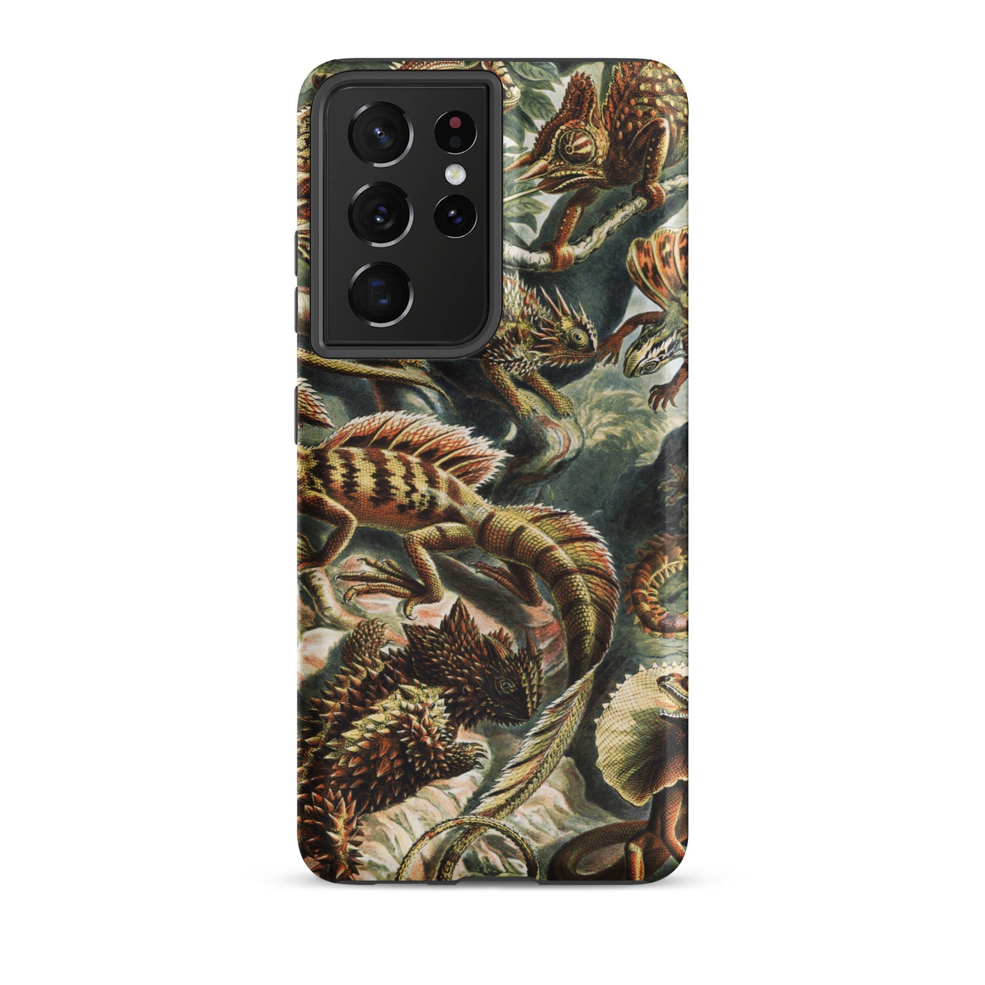 Lacertilia Ernst Haeckel Lizard Taxonomy Samsung Case, Galaxy S21 Ultra / Matte, Smartphone Nature Themed Protective Case Lizards
