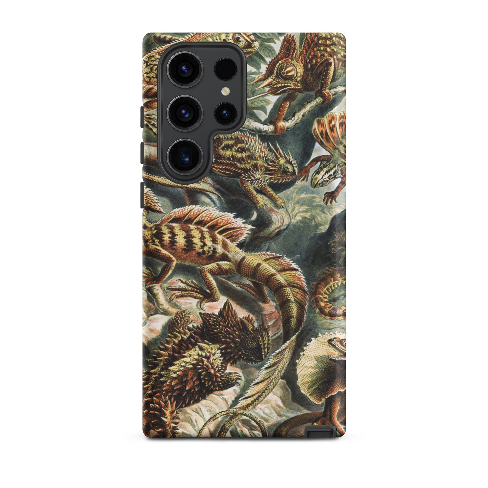 Lacertilia Ernst Haeckel Lizard Taxonomy Samsung Case, Galaxy S23 Ultra / Matte, Smartphone Case Intricate Illustration Lizards Chameleons