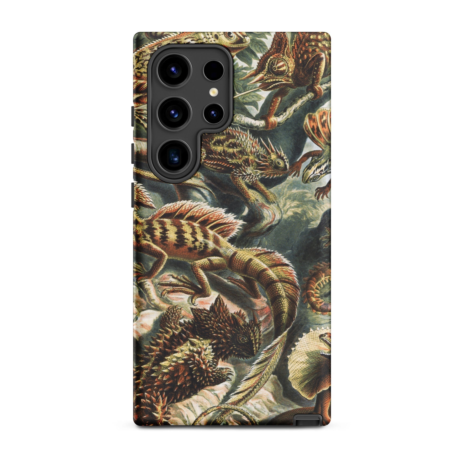 Lacertilia Ernst Haeckel Lizard Taxonomy Samsung Case, Galaxy S24 Ultra / Matte, Smartphone Nature Themed Case Lizards Chameleons