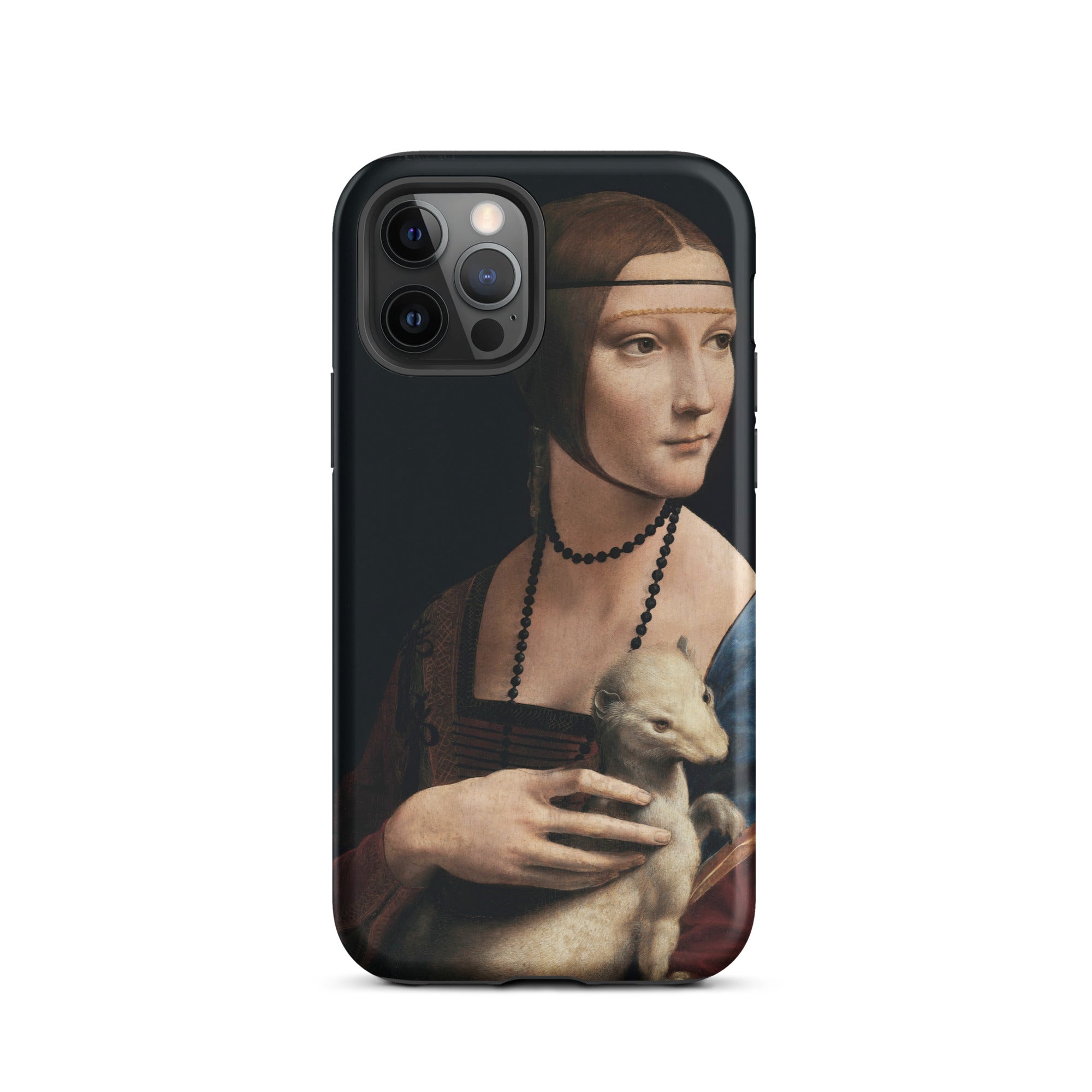 Lady with an Ermine - Leonardo Da Vinci Iphone Case, 12 Pro / Matte, Phone Case Lady Ermine Painting