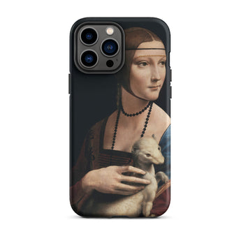 Lady with an Ermine - Leonardo Da Vinci Iphone Case, 13 Pro Max / Matte, Phone Case Lady Ermine Painting