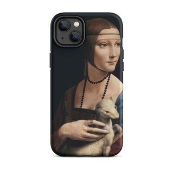 Lady with an Ermine - Leonardo Da Vinci Iphone Case, 14 Plus / Matte, Iphone Case Lady Ermine Painting