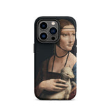 Lady with an Ermine - Leonardo Da Vinci Iphone Case, 14 Pro / Matte, Phone Case Lady Ermine Painting