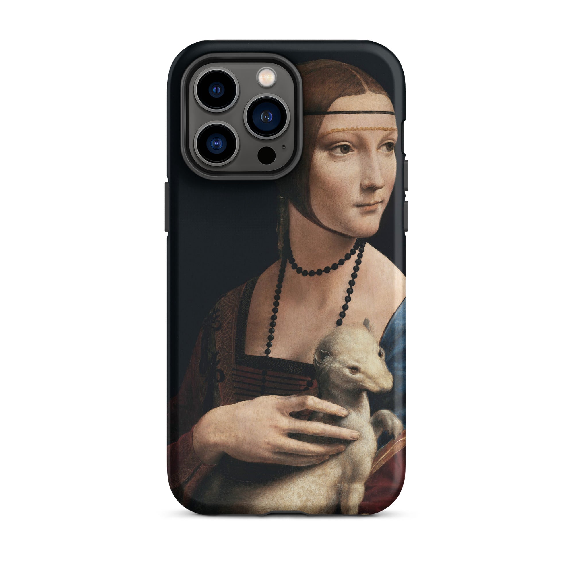 Lady with an Ermine - Leonardo Da Vinci Iphone Case, 14 Pro Max / Matte, Phone Case Lady Ermine Painting