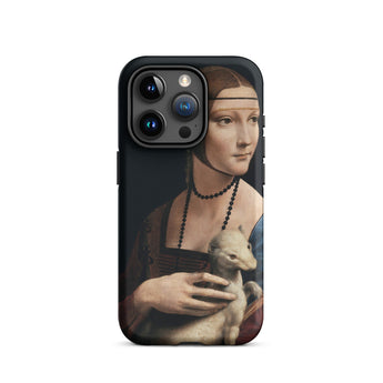 Lady with an Ermine - Leonardo Da Vinci Iphone Case, 15 Pro / Matte, Phone Case Lady Ermine Art