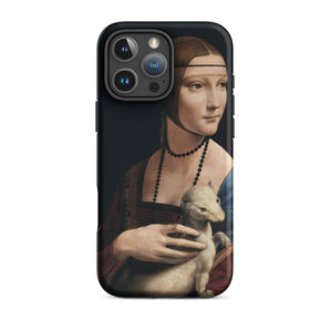 Lady with an Ermine - Leonardo Da Vinci Iphone Case, 16 Pro Max / Matte, Phone Case Lady Ermine Painting