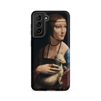 Lady with an Ermine - Leonardo Da Vinci Samsung Case, Galaxy S21 Fe / Matte, Phone Case Leonardo Vinci’s Lady Ermine Painting