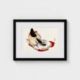 Lady in a Kimono - Kono Bairei Meiji Geisha Art Print / Canvas Kōno Bairei’s, Meiji-era, Enigmatic Splendor Prints