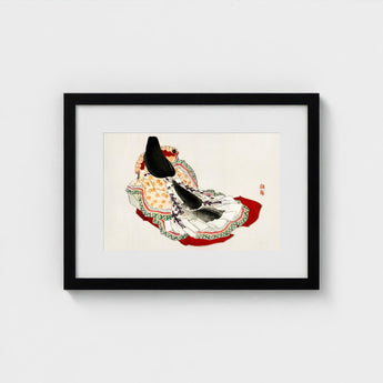 Lady in a Kimono - Kono Bairei Meiji Geisha Art Print / Canvas Kōno Bairei’s, Meiji-era, Enigmatic Splendor Prints