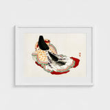 Lady in a Kimono - Kono Bairei Meiji Geisha Art Print / Canvas Kōno Bairei’s, Meiji-era, Enigmatic Splendor Prints