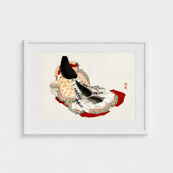 Lady in a Kimono - Kono Bairei Meiji Geisha Art Print / Canvas Kōno Bairei’s, Meiji-era, Enigmatic Splendor Prints