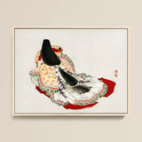 Lady in a Kimono - Kōno Bairei Meiji Geisha Art Print / Canvas, 16x12’’ / 41x31cm / Natural Frame, Posters Prints & Visual Artwork, Toby