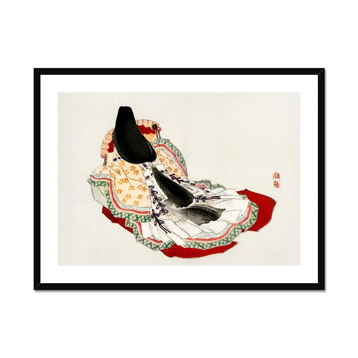 Lady in a Kimono - Kōno Bairei Meiji Geisha Art Print Posters Prints & Visual Artwork