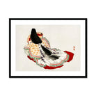 Lady in a Kimono Kōno Bairei Meiji Geisha Art Print, Traditional Japanese Artwork Noble Figure Elaborate Court Robes