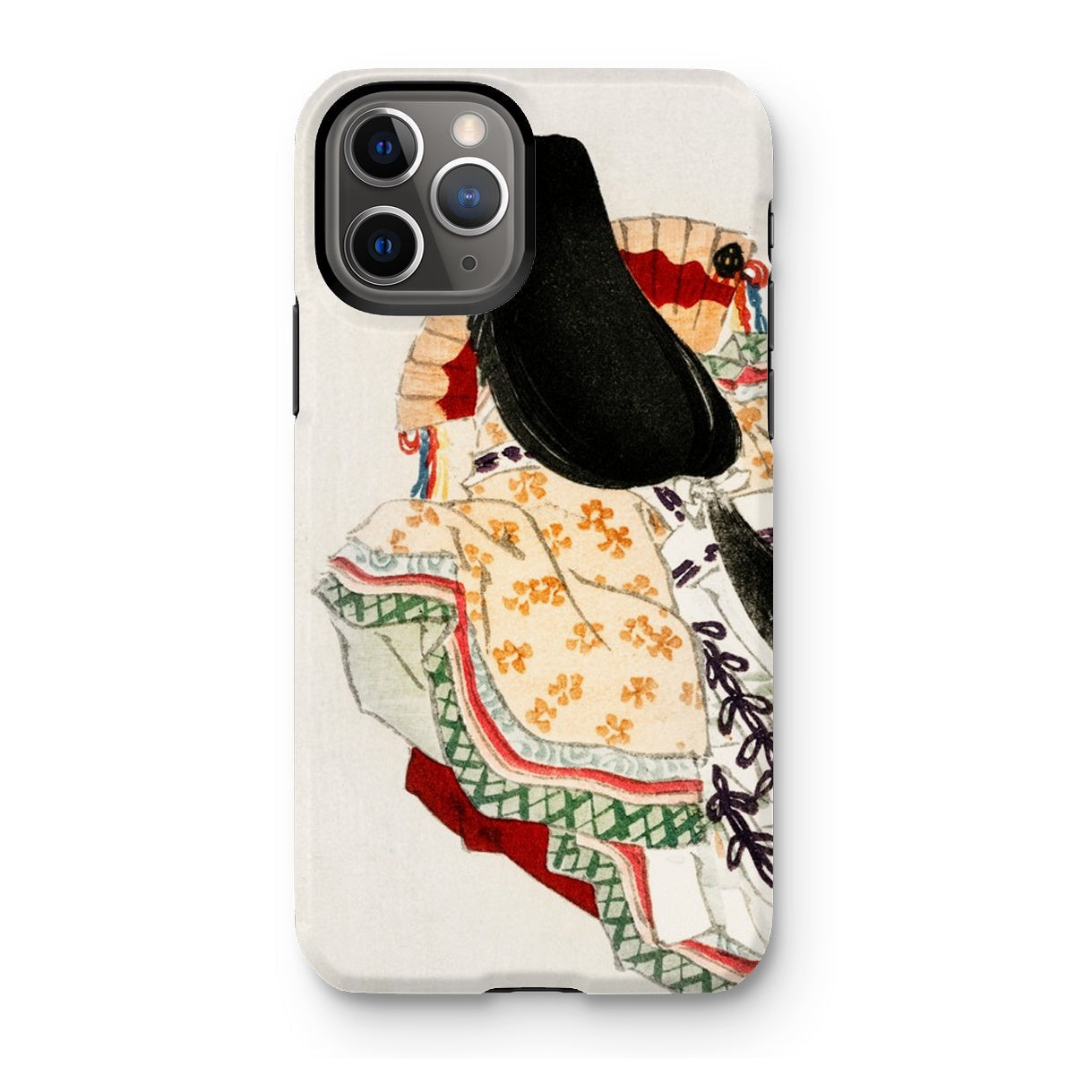 Lady in a Kimono Kōno Bairei Meiji Iphone Case, 11 Pro / Matte, Iphone Case Japanese Style Artwork Kimono Floral Patterns Decorative