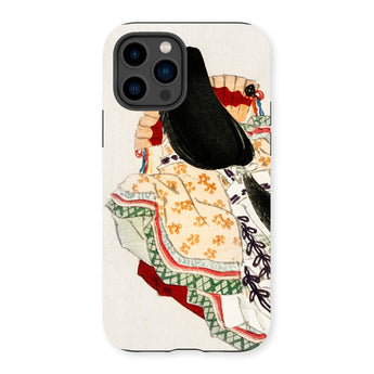 Lady in a Kimono - Kōno Bairei Meiji Iphone Case, 14 Pro / Matte, Iphone Case Traditional Japanese Artwork Design Geisha’s Kimono