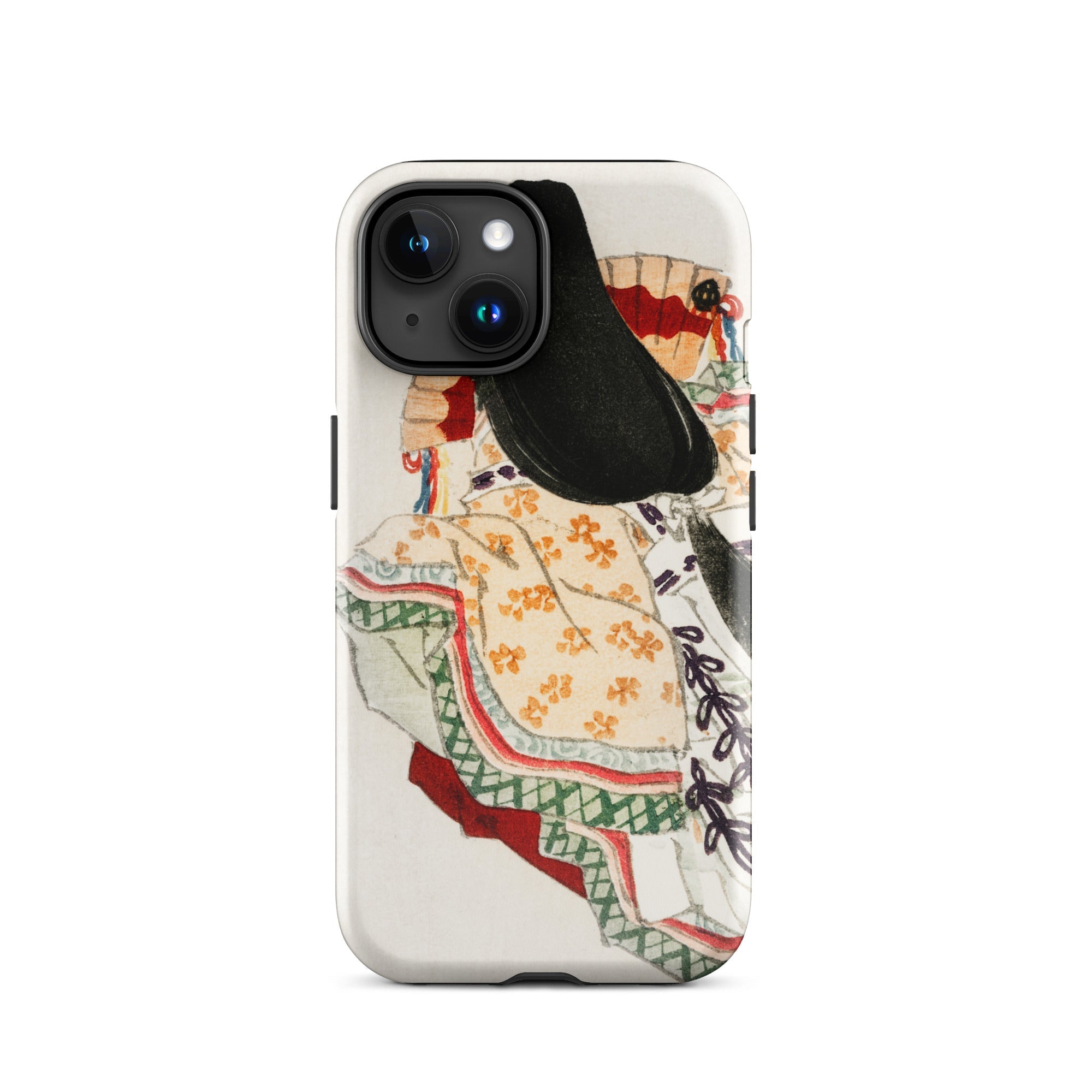 Lady in a Kimono Kōno Bairei Meiji Iphone Case, 15 / Matte, Iphone Case Traditional Japanese Art Design