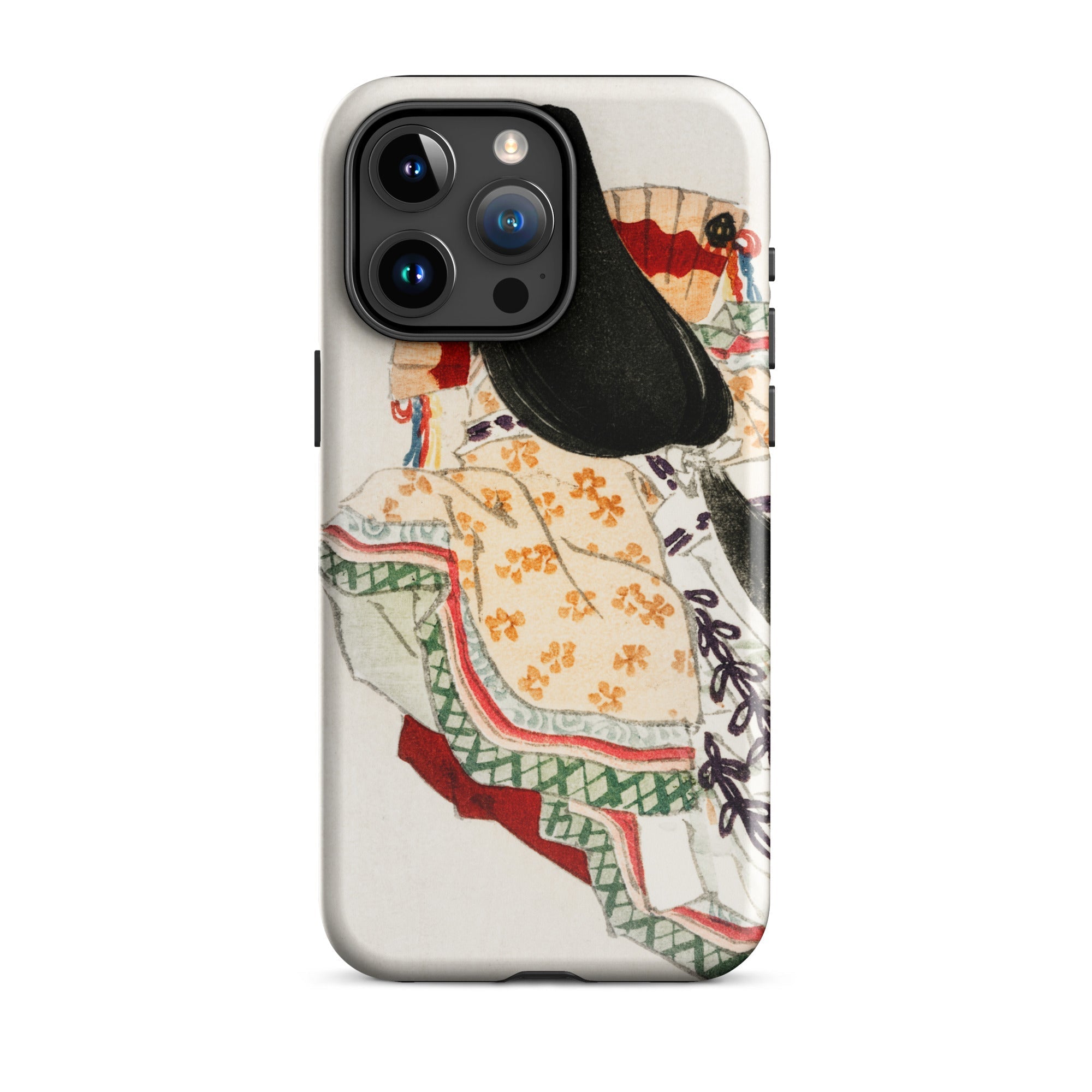 Lady in a Kimono Kōno Bairei Meiji Iphone Case, 15 Pro Max / Matte, Phone Case Japanese Art Design