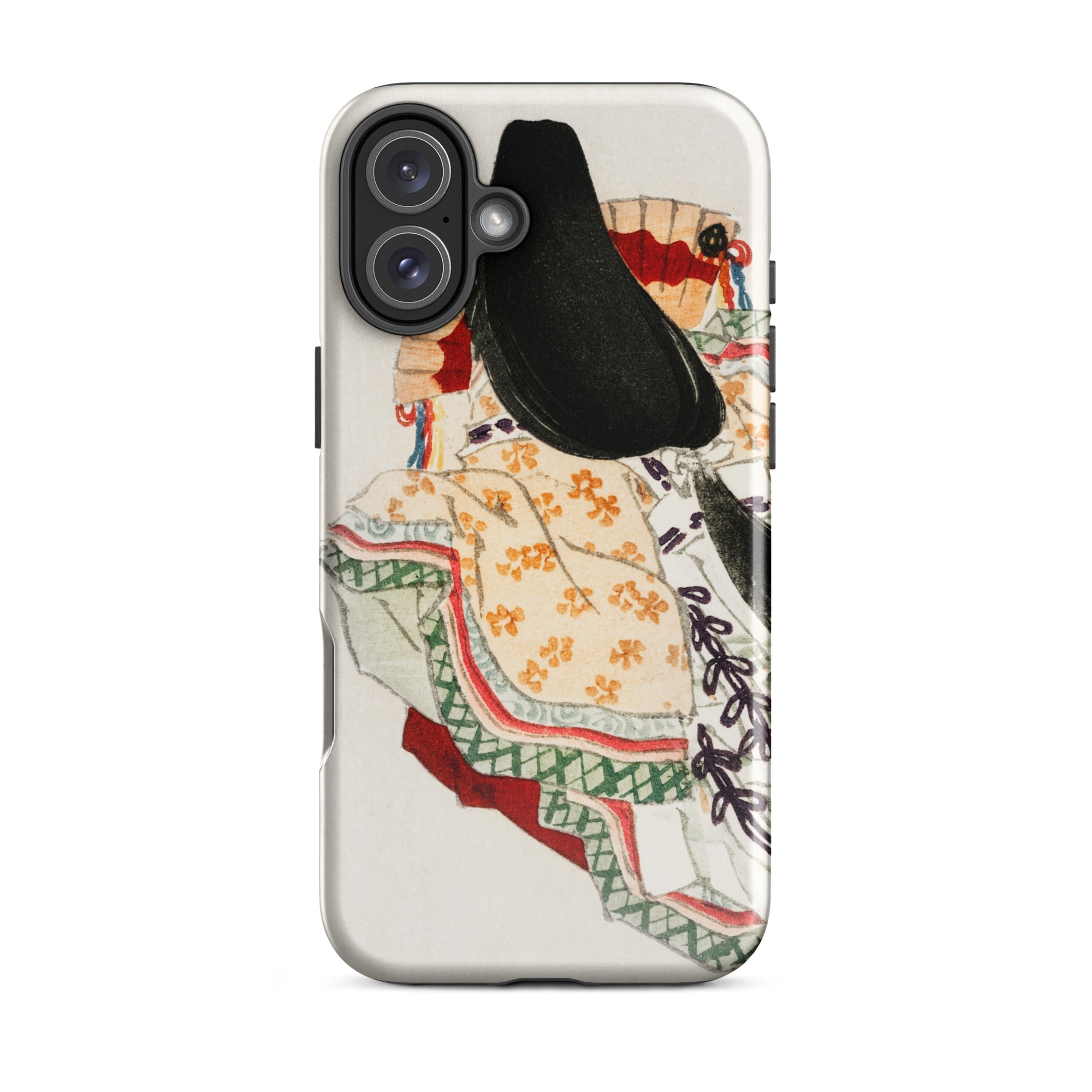 Lady in a Kimono Kōno Bairei Meiji Iphone Case, 16 Plus / Matte, Phone Case Japanese Art