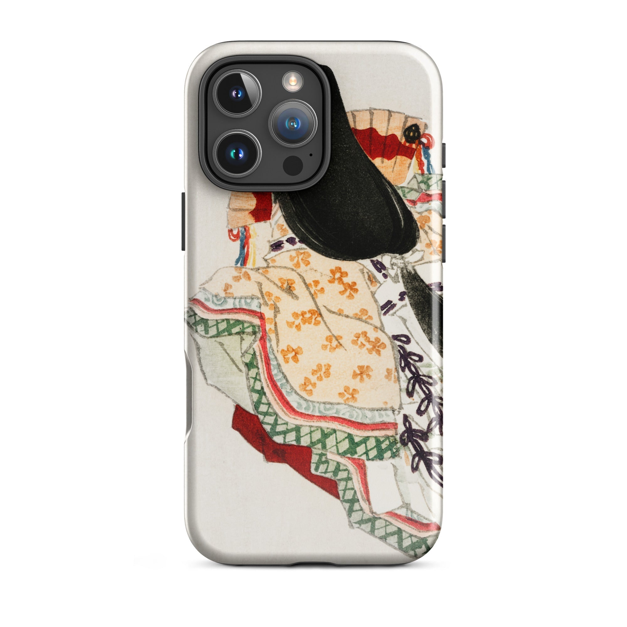 Lady in a Kimono Kōno Bairei Meiji Iphone Case, 16 Pro Max / Matte, Phone Case Geisha Design