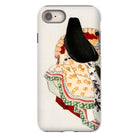 Lady in a Kimono Kōno Bairei Meiji Iphone Case, 8 / Matte, Phone Case Traditional Japanese Kimono Design Black Hat