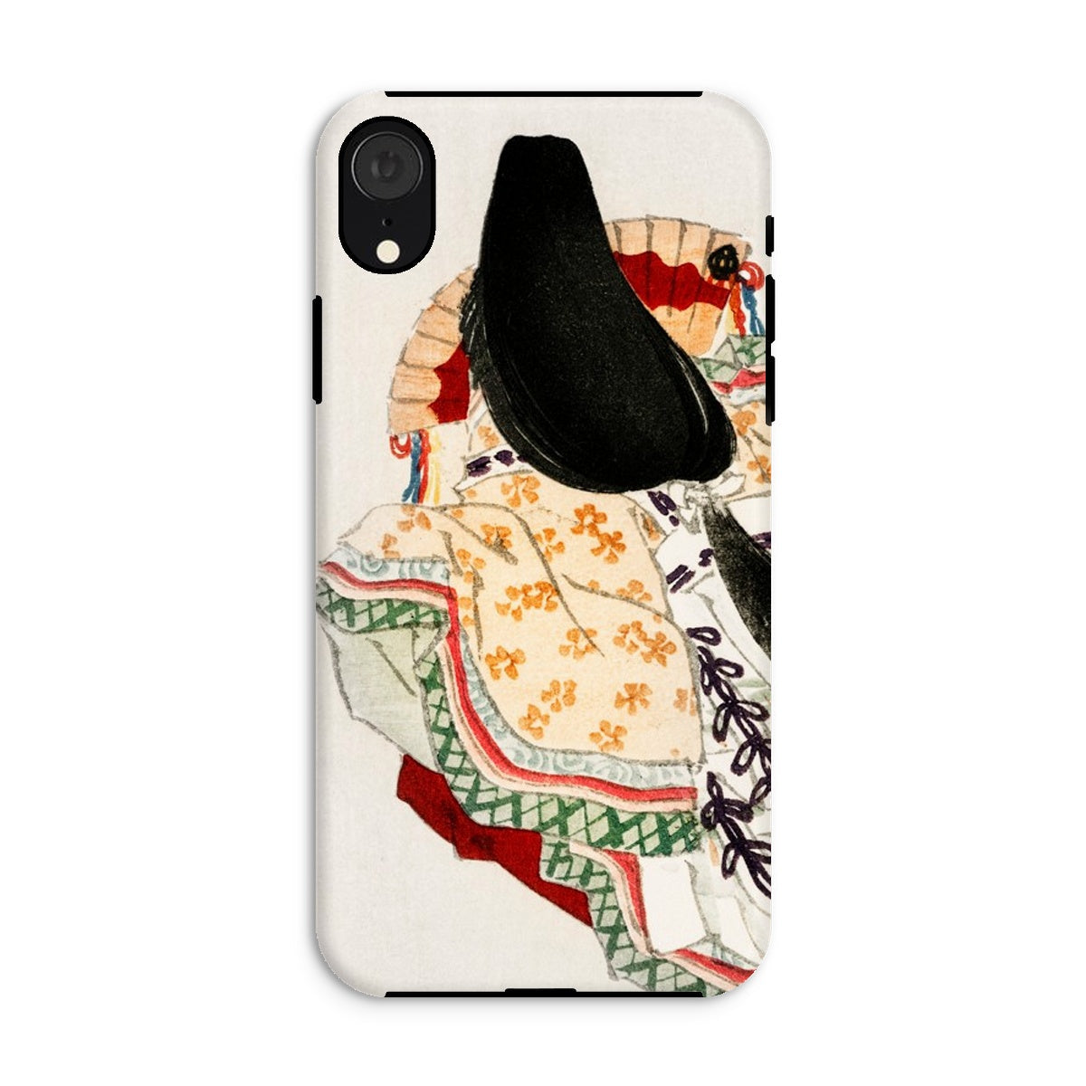 Lady in a Kimono Kōno Bairei Meiji Iphone Case, Xr / Matte, Phone Case Traditional Japanese Art Design Woman Kimono