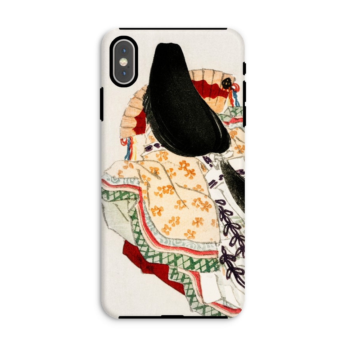 Lady in a Kimono Kōno Bairei Meiji Iphone Case, Xs Max / Matte, Phone Case Traditional Japanese Artwork Design Woman Elaborate