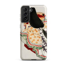 Lady in a Kimono Kōno Bairei Meiji Samsung Case, Galaxy S21 Plus / Matte, Smartphone Case Traditional Japanese Art Print Woman Elaborate