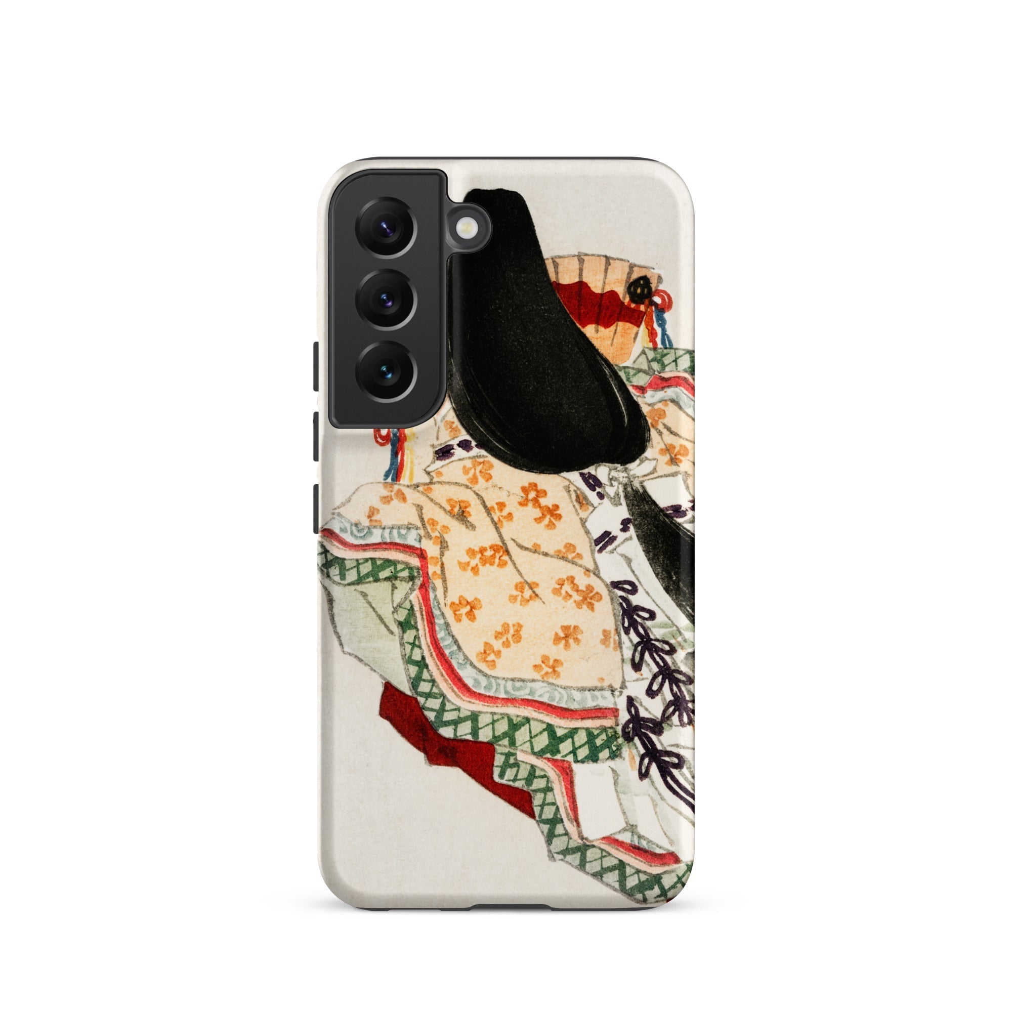 Lady in a Kimono Kōno Bairei Meiji Samsung Case, Galaxy S22 / Matte, Smartphone Case Illustration Woman Traditional Attire