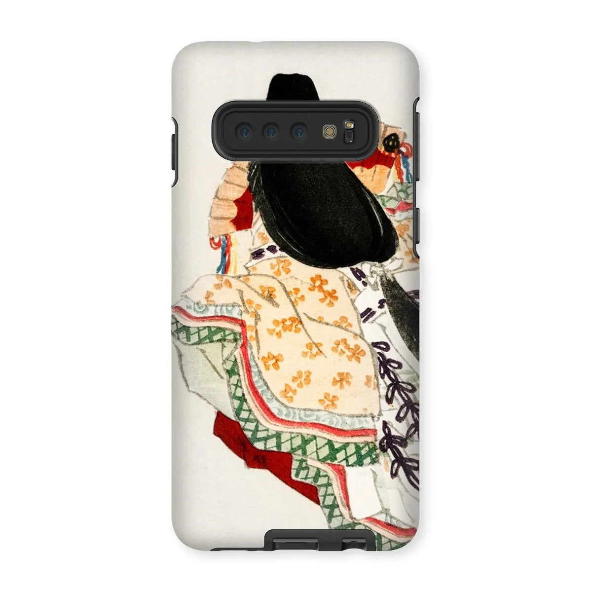 Lady In a Kimono - Meiji Art Phone Case - Kōno Bairei - Samsung Galaxy S10 / Matte - Mobile Phone Cases - Aesthetic Art