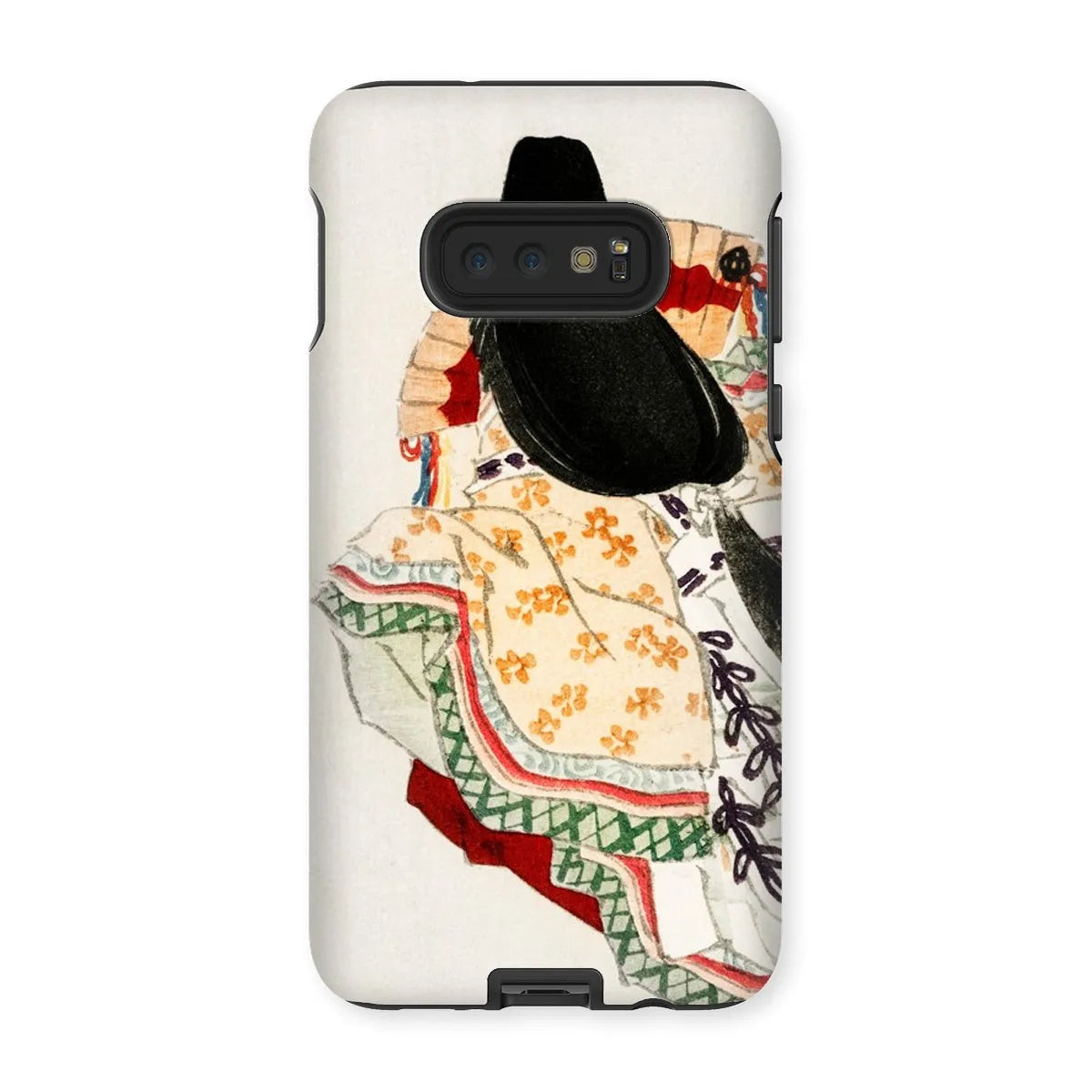 Lady In a Kimono - Meiji Art Phone Case - Kōno Bairei - Samsung Galaxy S10e / Matte - Mobile Phone Cases - Aesthetic