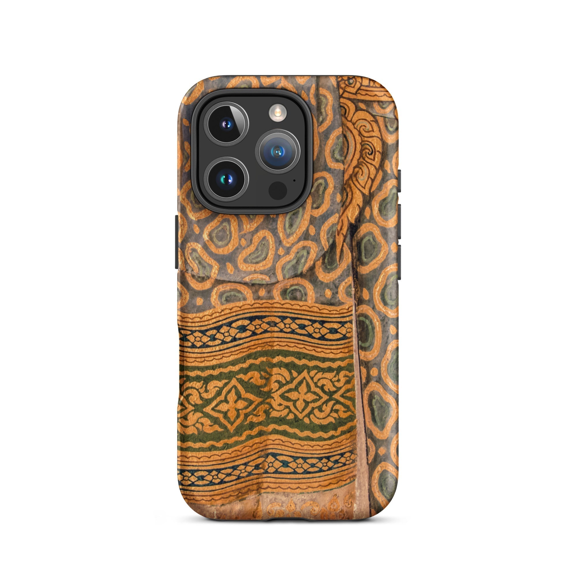 Lady in Waiting - Royal Siam Mural Iphone Case, 16 Pro / Matte, Patterned Phone Case