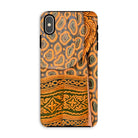 Lady in Waiting - Royal Siam Mural Iphone Case, Xs Max / Matte, Phone Case Intricate Orange Green Tribal Pattern Design